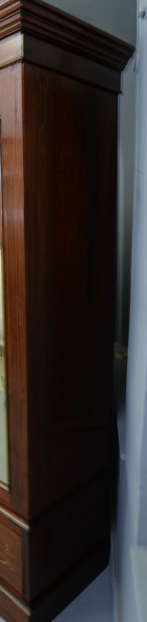 SHERATON REVIVAL ROSEWOOD INLAID COMPACTUM WARDROBE - ADDITIONAL PHOTO 14