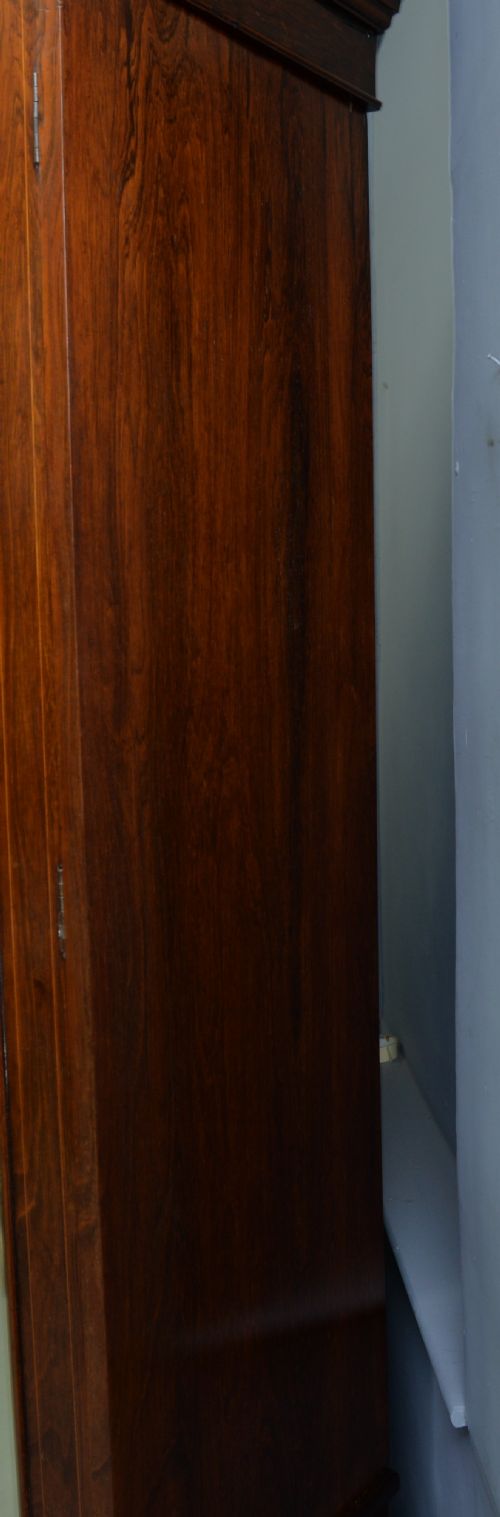 SHERATON REVIVAL ROSEWOOD INLAID COMPACTUM WARDROBE - ADDITIONAL PHOTO 15