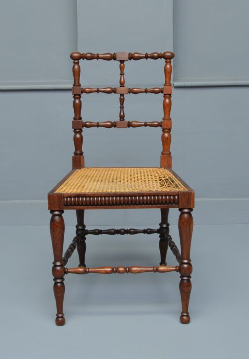william iv rosewood turned side chair - CATEGORY: ANTIQUE CHAIRS - DATED 19TH CENTURY