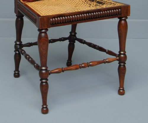 WILLIAM IV ROSEWOOD TURNED SIDE CHAIR - ADDITIONAL PHOTO 4