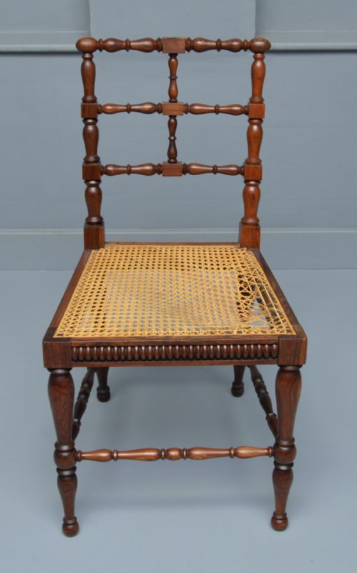WILLIAM IV ROSEWOOD TURNED SIDE CHAIR - ADDITIONAL PHOTO 10