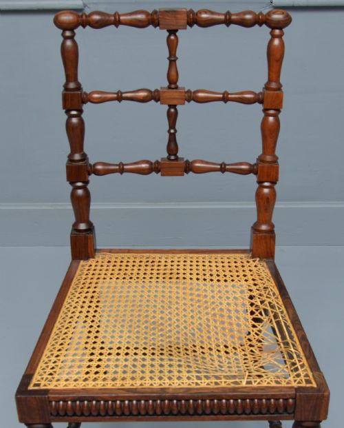 WILLIAM IV ROSEWOOD TURNED SIDE CHAIR - ADDITIONAL PHOTO 12