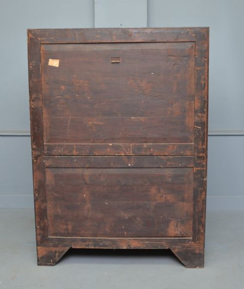 GEORGIAN MAHOGANY SERPENTINE TALLBOY CHEST OF DRAWERS - ADDITIONAL PHOTO 13