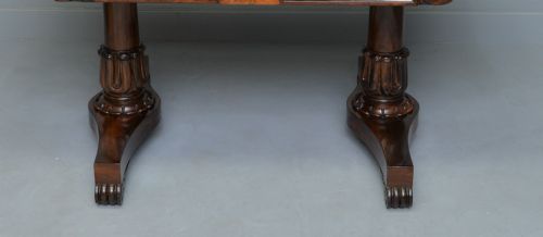 WILLIAM IV ROSEWOOD LIBRARY WRITING TABLE - ADDITIONAL PHOTO 6