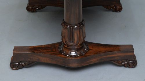 WILLIAM IV ROSEWOOD LIBRARY WRITING TABLE - ADDITIONAL PHOTO 18