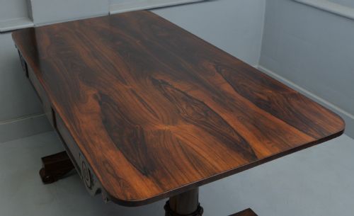 WILLIAM IV ROSEWOOD LIBRARY WRITING TABLE - ADDITIONAL PHOTO 20