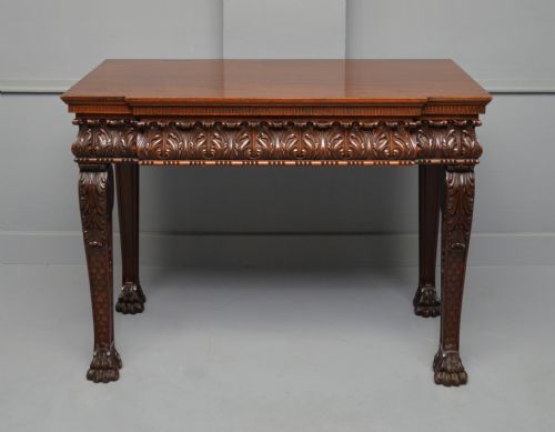 maple co mahogany console hall table - CATEGORY: ANTIQUE TABLES - DATED VICTORIAN