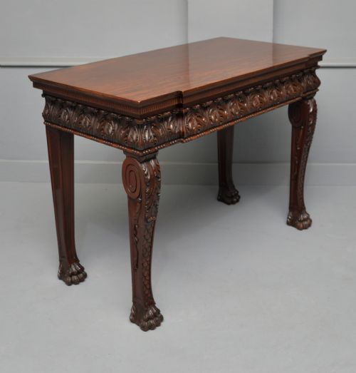 MAPLE CO MAHOGANY CONSOLE HALL TABLE - ADDITIONAL PHOTO 4
