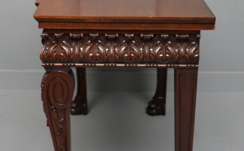 MAPLE CO MAHOGANY CONSOLE HALL TABLE - ADDITIONAL PHOTO 8