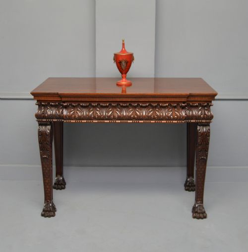 MAPLE CO MAHOGANY CONSOLE HALL TABLE - ADDITIONAL PHOTO 13