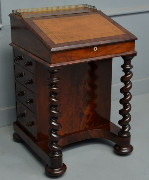 william iv mahogany davenport desk - CATEGORY: ANTIQUE DESKS - DATED 19TH CENTURY