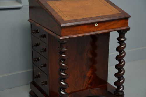WILLIAM IV MAHOGANY DAVENPORT DESK - ADDITIONAL PHOTO 3