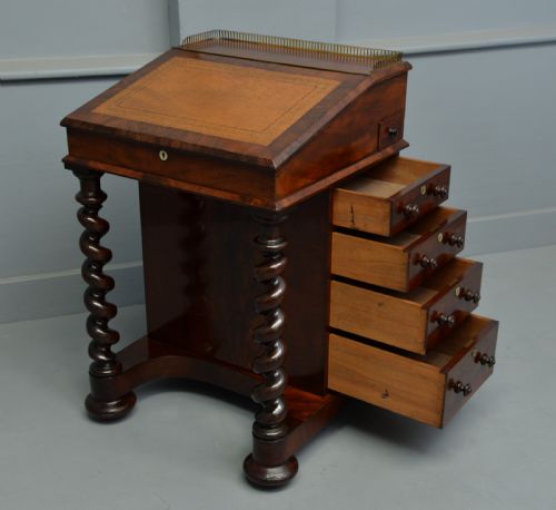 WILLIAM IV MAHOGANY DAVENPORT DESK - ADDITIONAL PHOTO 10