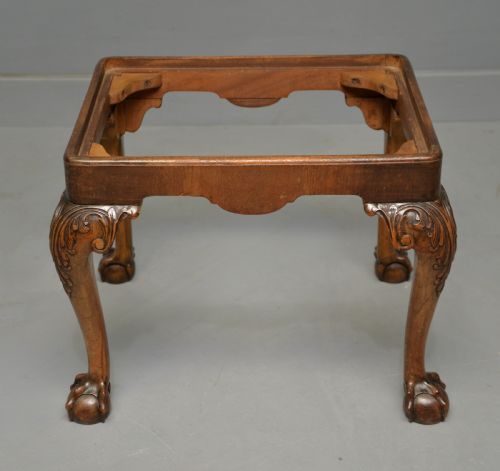 ANTIQUE GEORGIAN STYLE OAK STOOL - ADDITIONAL PHOTO 9