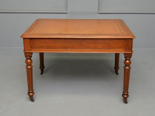 VICTORIAN OAK WRITING TABLE DESK - ADDITIONAL PHOTO 7
