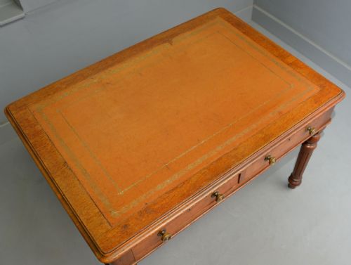 VICTORIAN OAK WRITING TABLE DESK - ADDITIONAL PHOTO 12