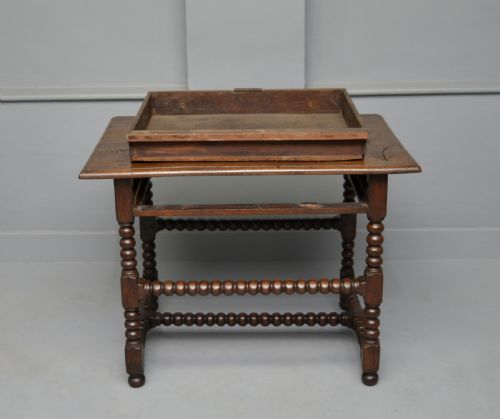 17TH CENTURY BOBBIN TURNED OAK SIDE TABLE - ADDITIONAL PHOTO 9
