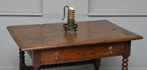 17TH CENTURY BOBBIN TURNED OAK SIDE TABLE - ADDITIONAL PHOTO 10