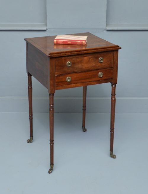 regency mahogany adjustable reading writing side table - CATEGORY: ANTIQUE TABLES - DATED REGENCY