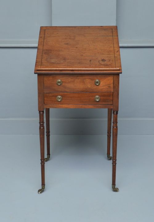 REGENCY MAHOGANY ADJUSTABLE READING WRITING SIDE TABLE - ADDITIONAL PHOTO 7