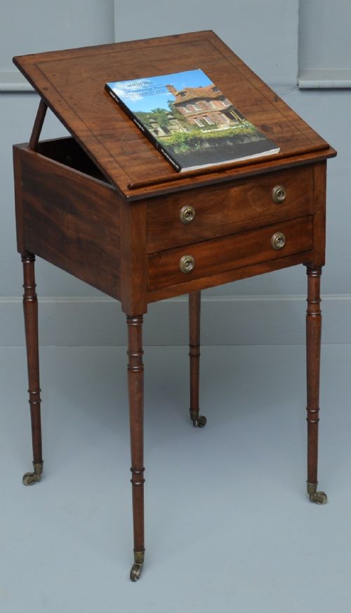 REGENCY MAHOGANY ADJUSTABLE READING WRITING SIDE TABLE - ADDITIONAL PHOTO 9