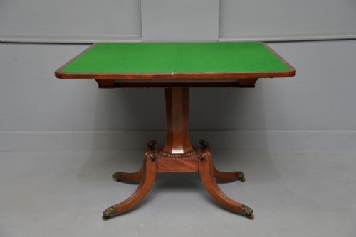 ELEGANT REGENCY MAHOGANY GAMES CARD SIDE TABLE - ADDITIONAL PHOTO 13