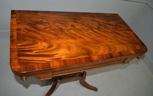 ELEGANT REGENCY MAHOGANY GAMES CARD SIDE TABLE - ADDITIONAL PHOTO 18