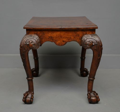 ANTIQUE 1920S BURR WALNUT SIDE COFFEE TABLE - ADDITIONAL PHOTO 9