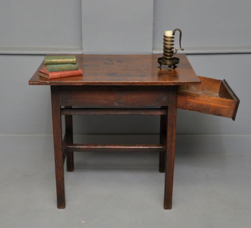 GEORGIAN COUNTRY OAK SIDE TABLE - ADDITIONAL PHOTO 4