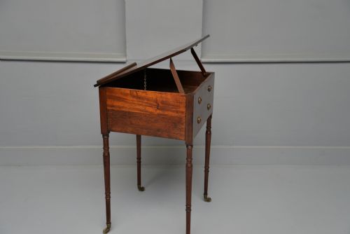 REGENCY MAHOGANY ADJUSTABLE READING WRITING SIDE TABLE - ADDITIONAL PHOTO 13