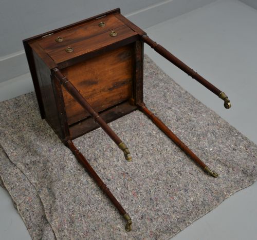 REGENCY MAHOGANY ADJUSTABLE READING WRITING SIDE TABLE - ADDITIONAL PHOTO 14