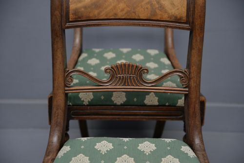 HARLEQUIN SET OF SIX REGENCY ROSEWOOD AND MAHOGANY DINING CHAIRS - ADDITIONAL PHOTO 4