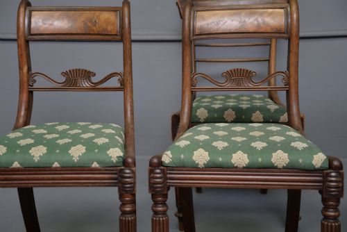 HARLEQUIN SET OF SIX REGENCY ROSEWOOD AND MAHOGANY DINING CHAIRS - ADDITIONAL PHOTO 10