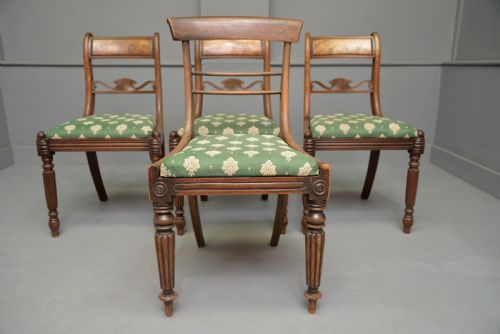 HARLEQUIN SET OF SIX REGENCY ROSEWOOD AND MAHOGANY DINING CHAIRS - ADDITIONAL PHOTO 13