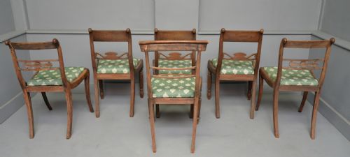 HARLEQUIN SET OF SIX REGENCY ROSEWOOD AND MAHOGANY DINING CHAIRS - ADDITIONAL PHOTO 16