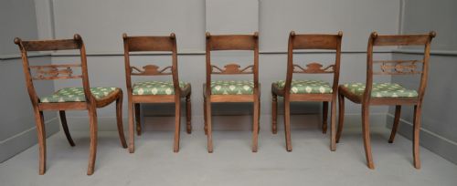 HARLEQUIN SET OF SIX REGENCY ROSEWOOD AND MAHOGANY DINING CHAIRS - ADDITIONAL PHOTO 17