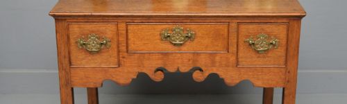 GEORGE III GEORGIAN SOLID OAK LOWBOY SIDE TABLE - ADDITIONAL PHOTO 1