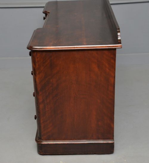 VICTORIAN PLUM PUDDING MAHOGANY PEDESTAL DESK - ADDITIONAL PHOTO 15
