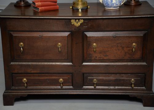 GEORGE II OAK MULE CHEST COFFER - ADDITIONAL PHOTO 7