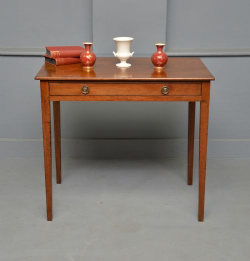 GEORGIAN GEORGE III MAHOGANY OCCASIONAL SIDE LAMP TABLE - ADDITIONAL PHOTO 3