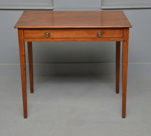 GEORGIAN GEORGE III MAHOGANY OCCASIONAL SIDE LAMP TABLE - ADDITIONAL PHOTO 5