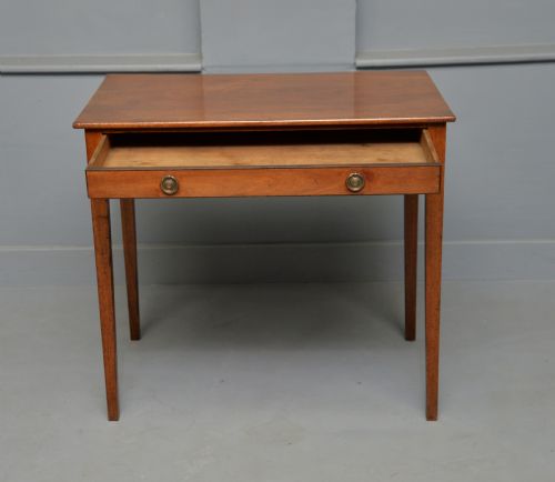 GEORGIAN GEORGE III MAHOGANY OCCASIONAL SIDE LAMP TABLE - ADDITIONAL PHOTO 7