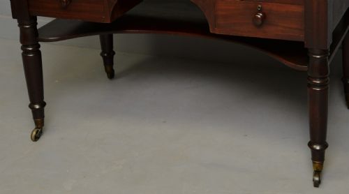 WILLIAM IV EARLY 19TH CENTURY MAHOGANY WRITING TABLE DESK - ADDITIONAL PHOTO 9