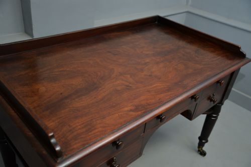 WILLIAM IV EARLY 19TH CENTURY MAHOGANY WRITING TABLE DESK - ADDITIONAL PHOTO 10