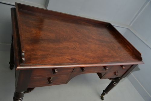 WILLIAM IV EARLY 19TH CENTURY MAHOGANY WRITING TABLE DESK - ADDITIONAL PHOTO 11