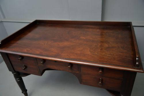 WILLIAM IV EARLY 19TH CENTURY MAHOGANY WRITING TABLE DESK - ADDITIONAL PHOTO 12
