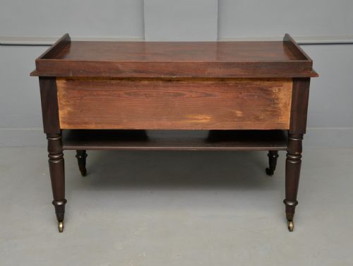 WILLIAM IV EARLY 19TH CENTURY MAHOGANY WRITING TABLE DESK - ADDITIONAL PHOTO 21
