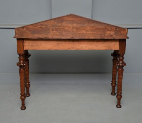 VICTORIAN WALNUT GOTHIC REVIVAL HALL SIDE LAMP TABLE - ADDITIONAL PHOTO 9