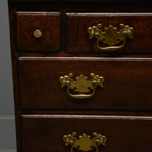GEORGIAN GEORGE III OAK BUREAU BOOKCASE CABINET - ADDITIONAL PHOTO 6