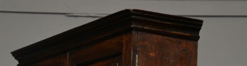 GEORGIAN GEORGE III OAK BUREAU BOOKCASE CABINET - ADDITIONAL PHOTO 25